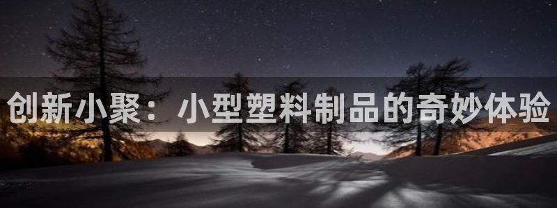 太阳集团古天乐：创新小聚：小型塑料制品的奇妙体验
