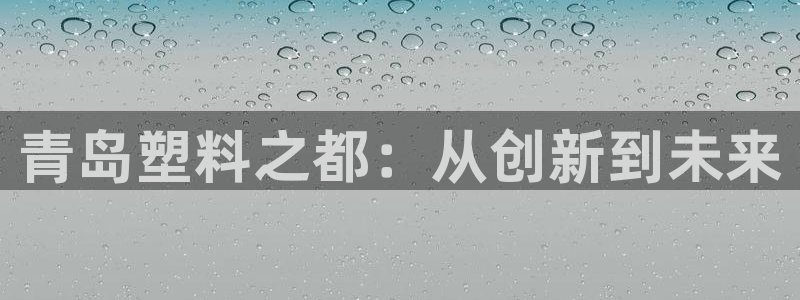 高淳红太阳集团：青岛塑料之都：从创新到未来
