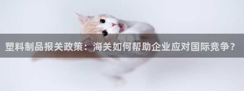 太阳集团城welcome：塑料制品报关政策：海关如何帮助企业