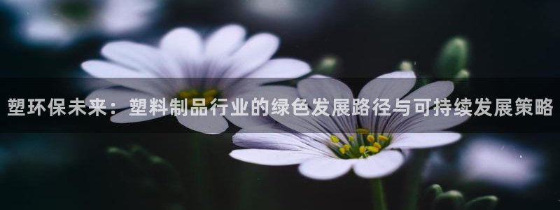 太阳集团游戏平台：塑环保未来：塑料制品行业的绿色发展路径与可