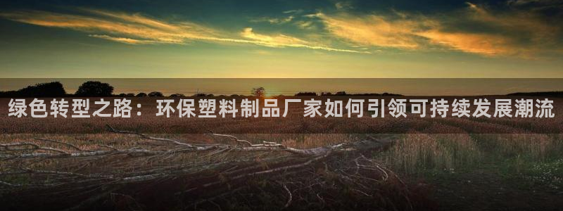 太阳集团sungroup：绿色转型之路：环保塑料制品厂家如何
